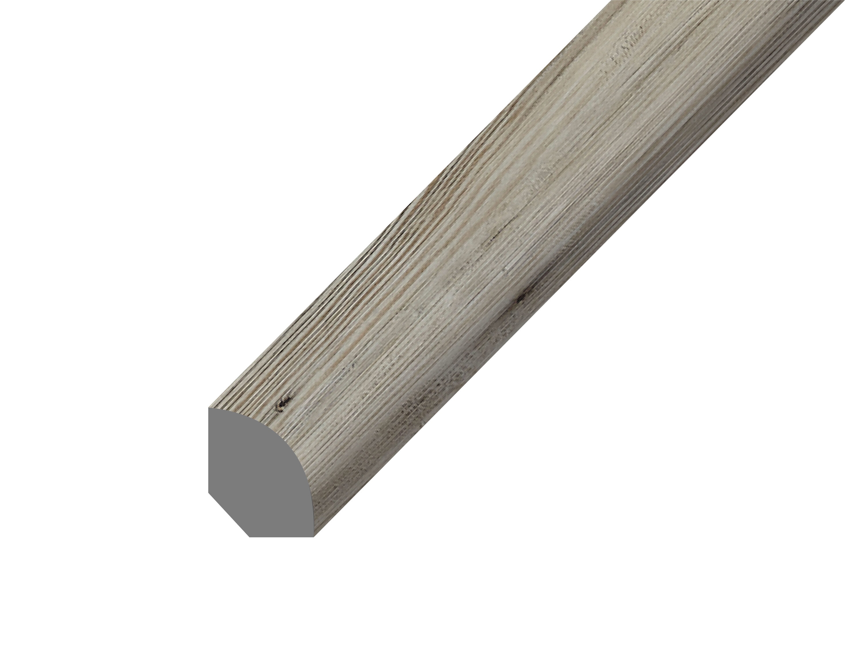 Armstrong Flooring TQ6SC745LD Assurity Light Gray 0.75-Inches T x 0.63-Inches W x 94-Inches L Vinyl Quarter round