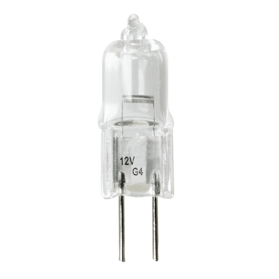 JC G4 12V 20W Halogen 20-Watt Clear Lamp Light Bulb G4 2-Pin Base 25-Pack 