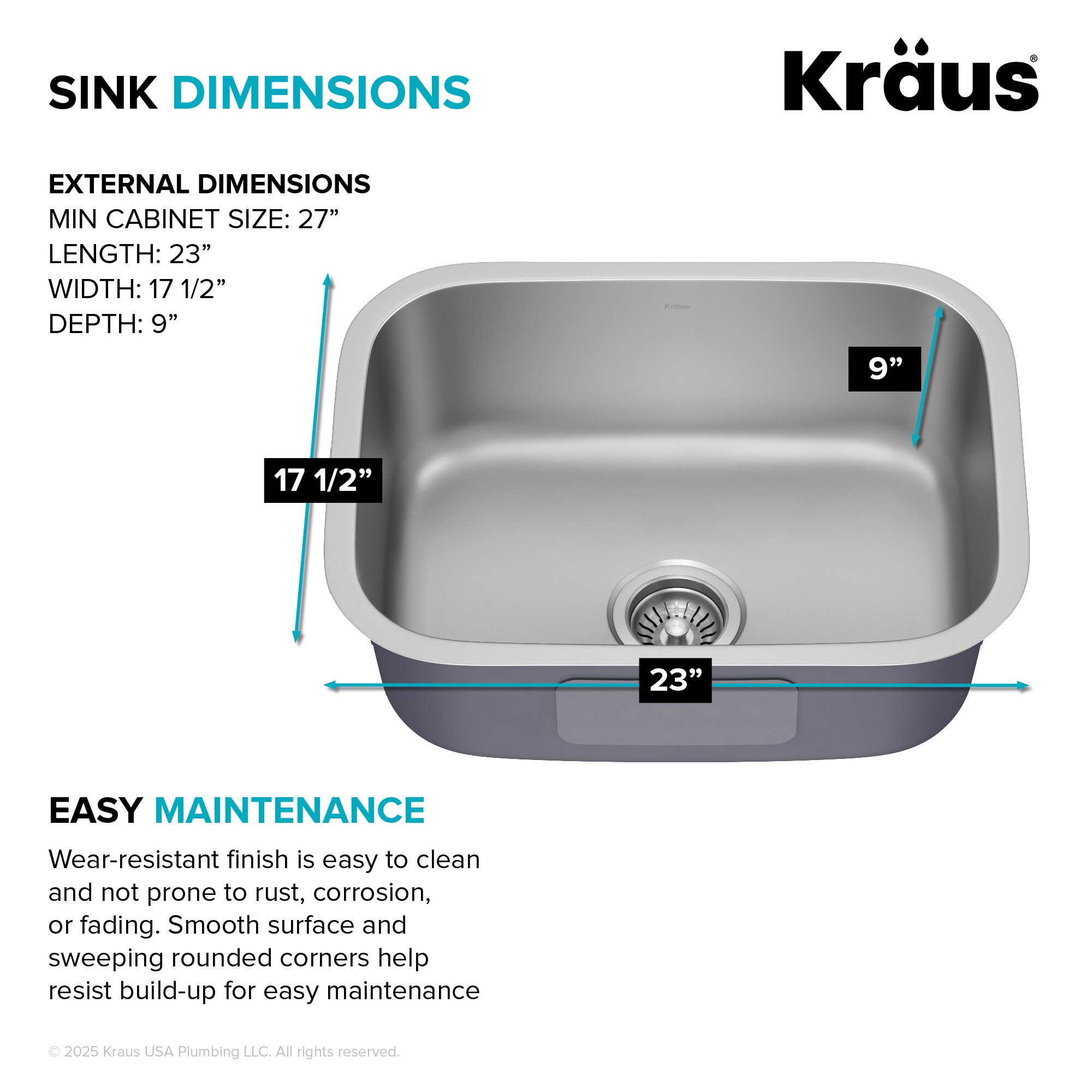 Kraus KBU12 Kitchen-Sinks - View #7