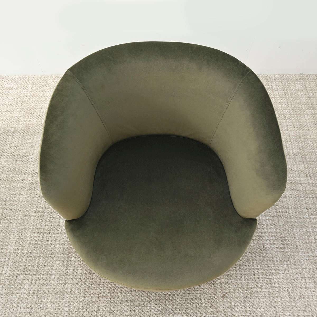 Maison Boucle BELLA-VELVET-OLIVE-2 chairs - View #7