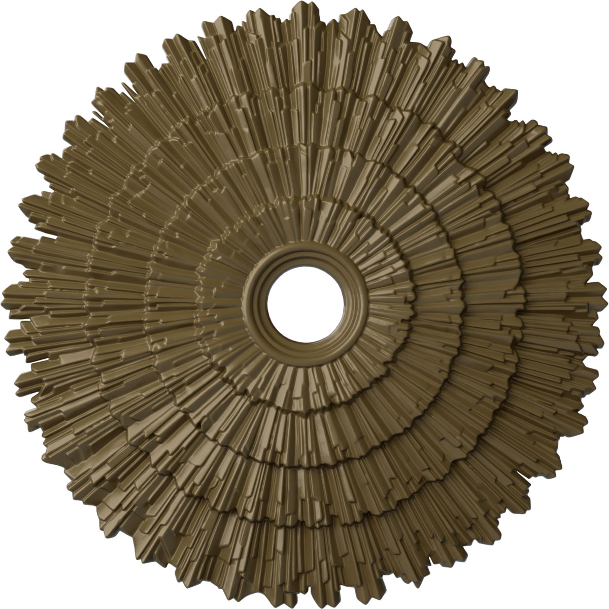 Ekena Millwork CM24ENMMF Eryn 24.75-in W x 24.75-in L Painted Mississippi Mud Polyurethane Whole Ceiling Medallion