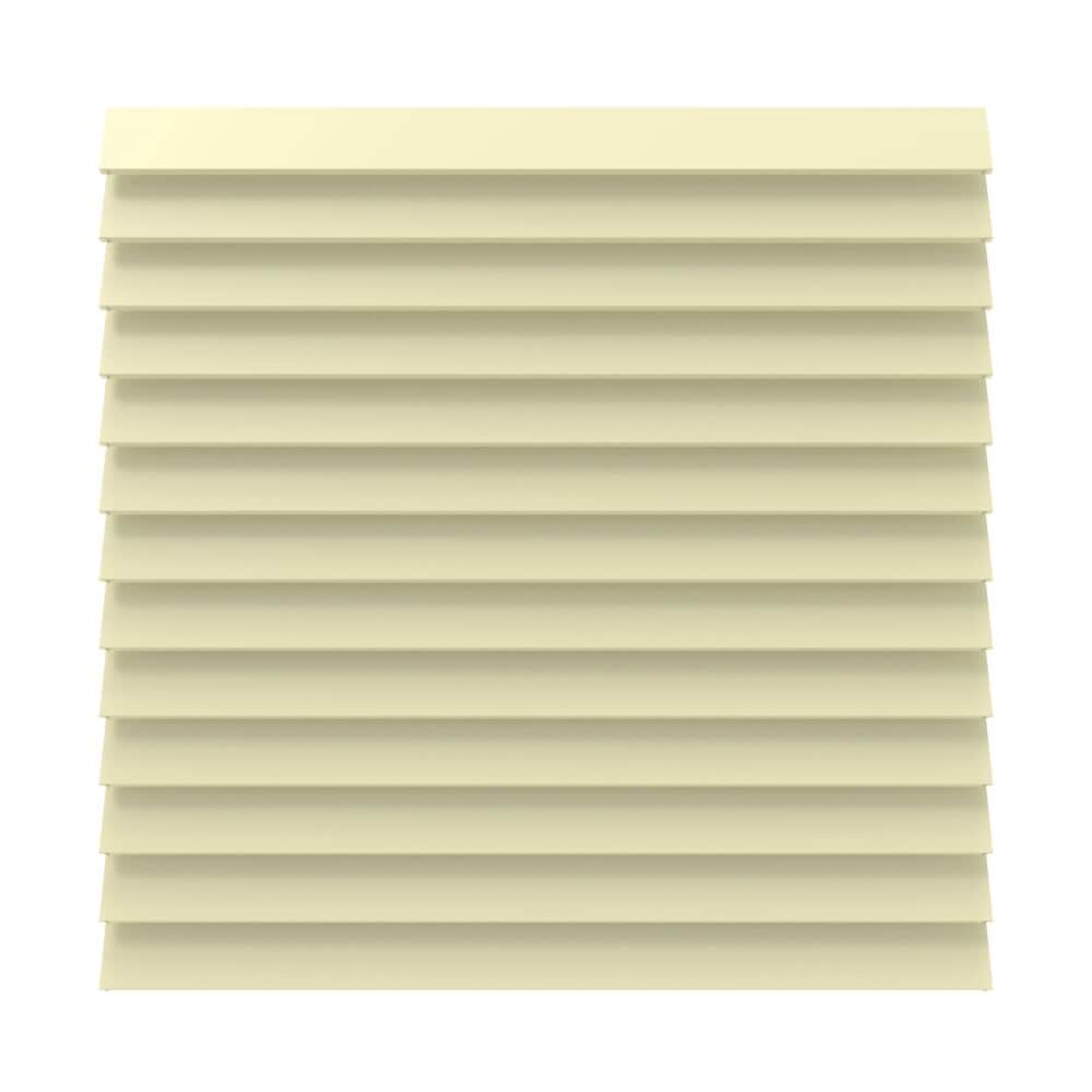 Freedom 73050574 Louvered 6-ft H x 6-ft W Sand Vinyl Flat-top Fence panel (Unassembled)