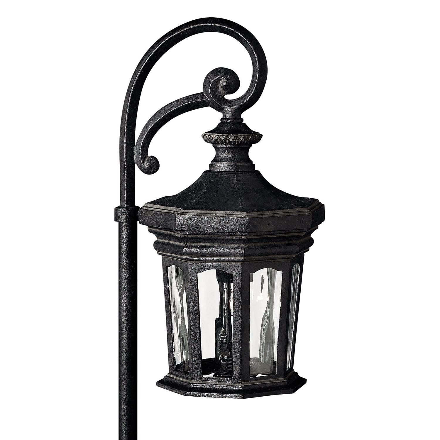 Hinkley Raley 150 Lumen 1 5 Watt Museum Black Low Voltage Hardwired Led Outdoor Path Light 2700