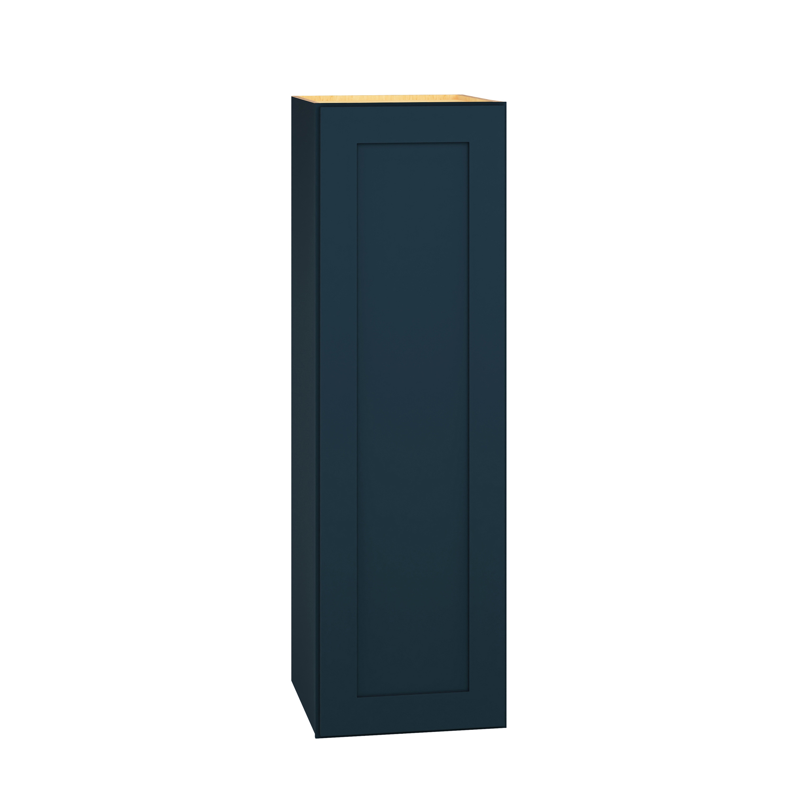 Diamond Express Jamestown 12-in W x 39-in H x 12-in D Regatta Blue Painted Wall Fully Assembled Plywood Cabinet Recessed Panel Shaker