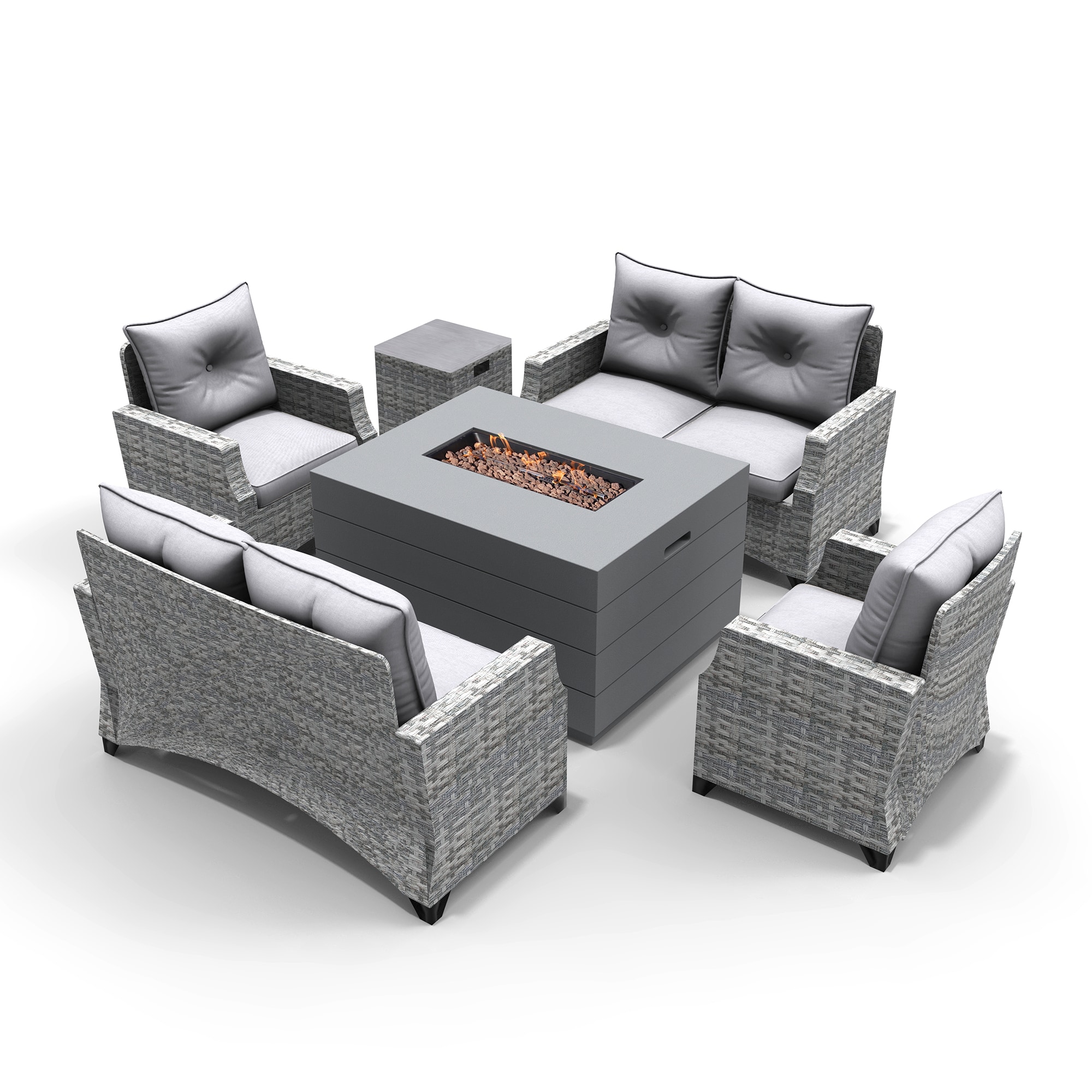 Moda Furnishings 2150-1801-2S Patio-Conversation-Sets - View #3