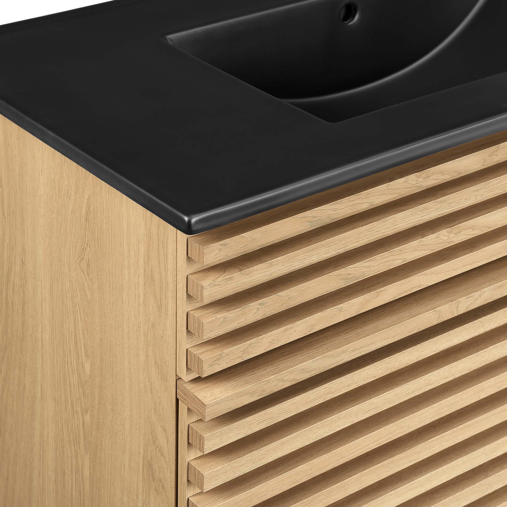 Modway EEI-5396-OAK-BLK Bath-Vanity-Combo - View #9