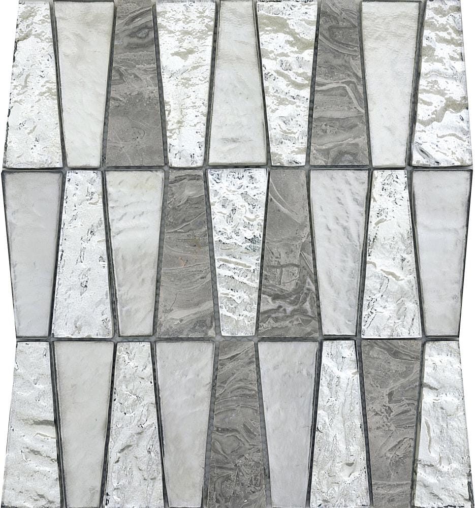 Emser W80IMGEBC1112MOT Imagine 10-Pack Backdrop 11-in x 12-in Glass/Metal/Stone Border Tile (8.7-sq. ft/ Box Only)