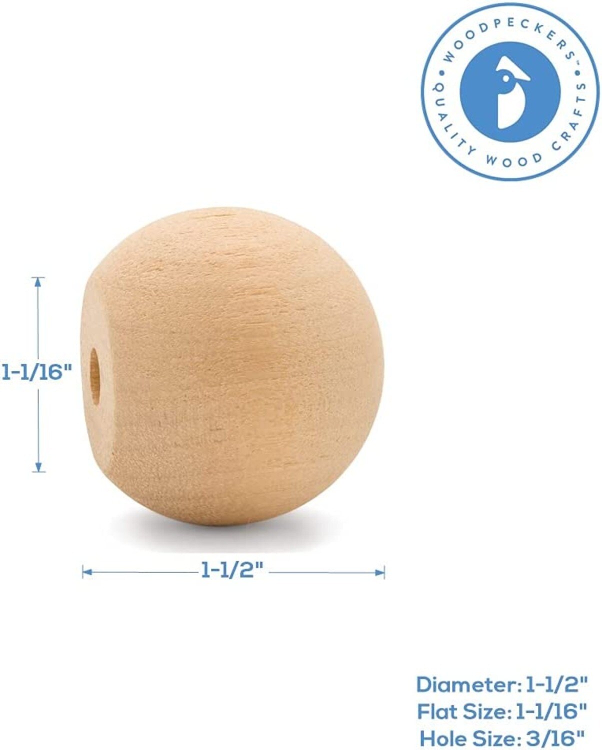Woodpeckers Crafts MF-KNBBL-112-P25 Cabinet-Knobs - View #2