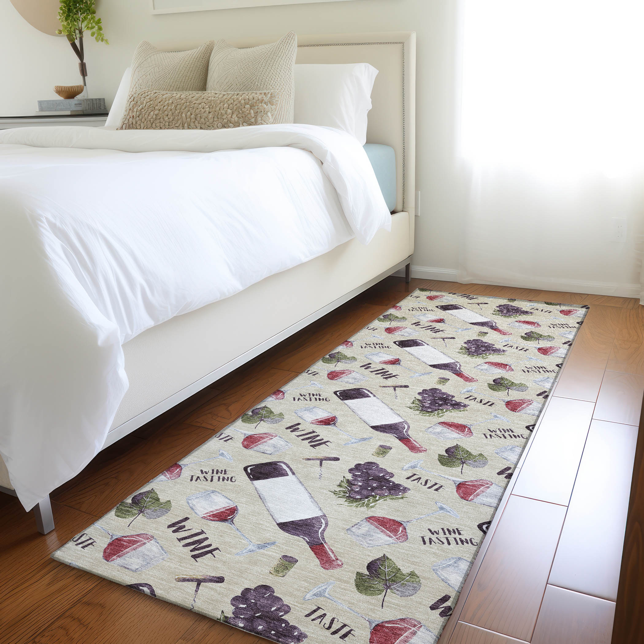 Addison Rugs AMF169IV2X8 Mayfield AMF169IV 2 x 7 (ft) Loomed Polyester Ivory Rectangular Indoor Geometric Machine washable Area rug