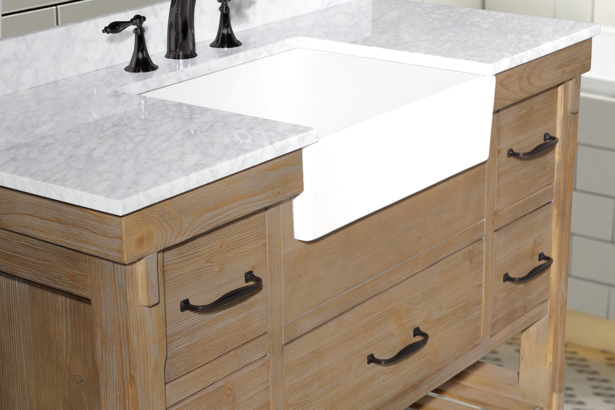 Ari Kitchen & Bath AKB-MARINA-48-WEATH Bath-Vanity-Combo - View #3