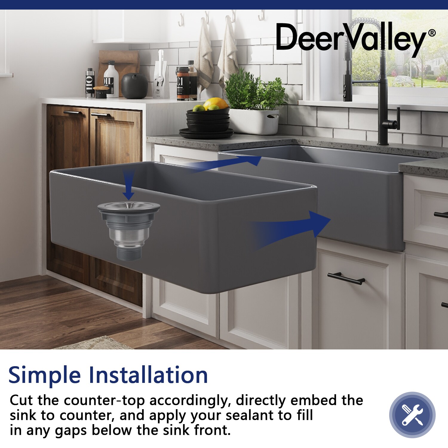 DeerValley DV-1K0040 Kitchen-Sinks - View #3
