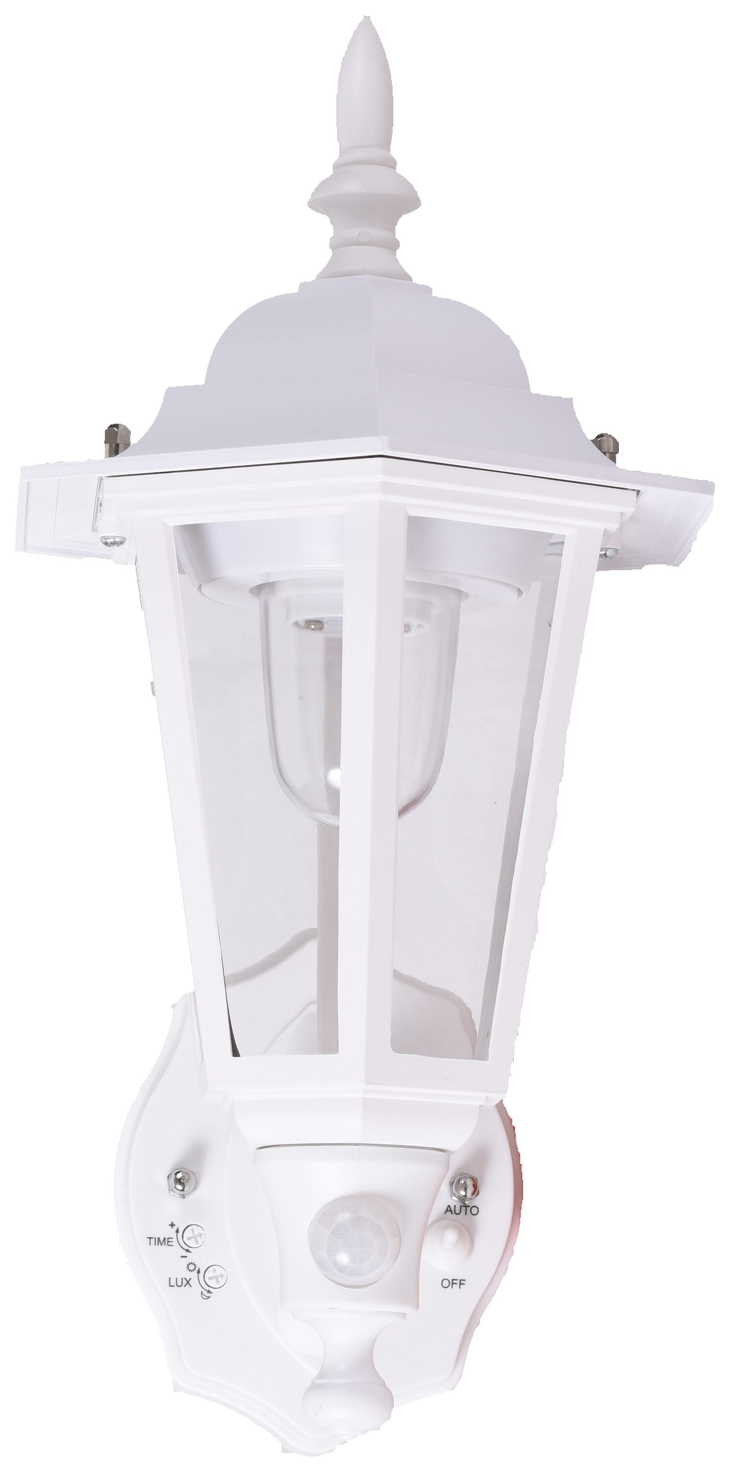 MAXSA Innovations 49719 15-in H White Battery-operated Motion Sensor Integrated LED Outdoor Wall Light