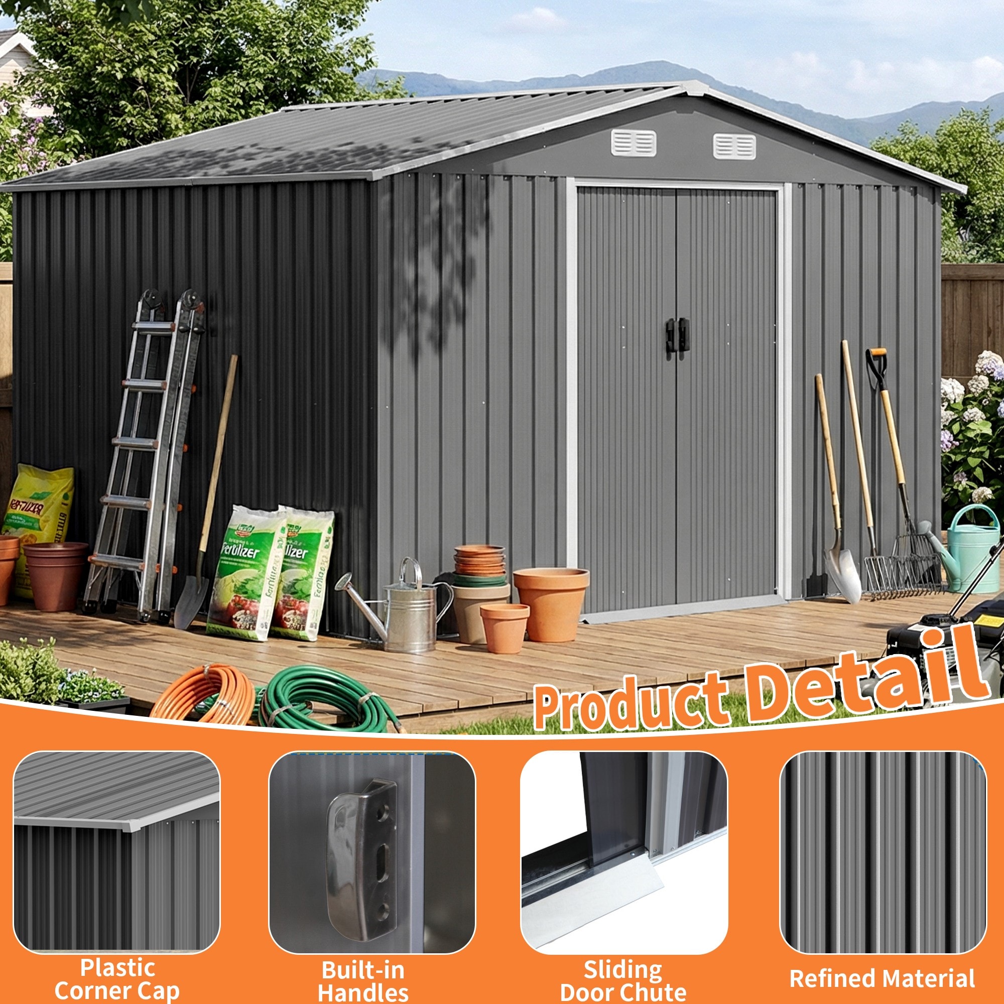 ToolCat LS1-106-HW Metal-Storage-Buildings-Sheds - View #5