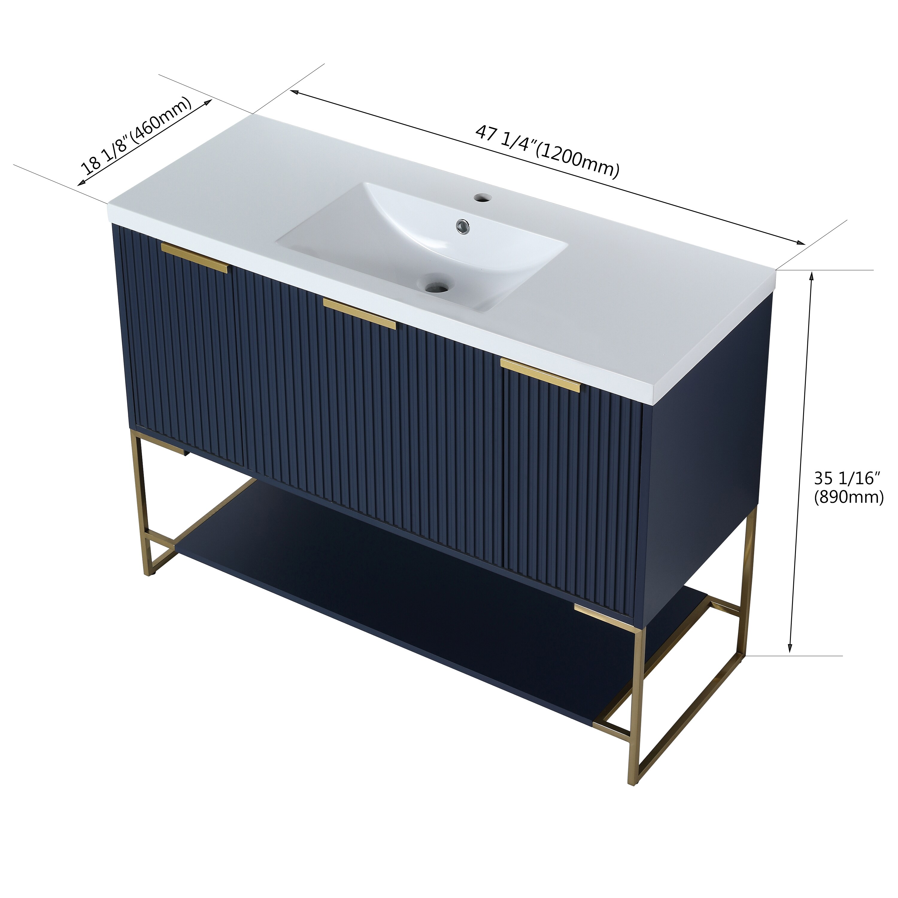 WELLFOR GLEM-46655 Bath-Vanity-Combo - View #15