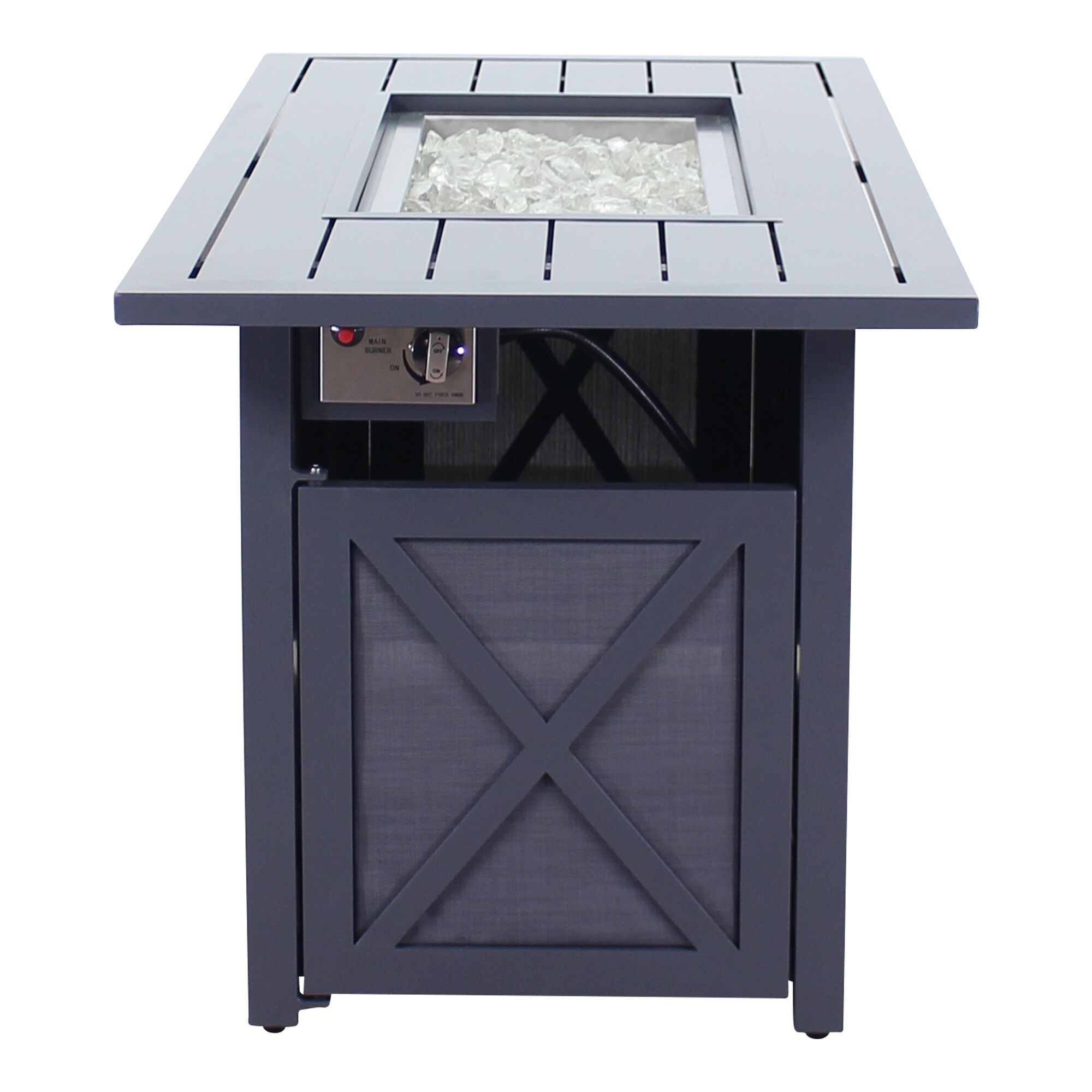 Courtyard Casual Santa Fe - Dark Gray 5 -Piece Dark Gray Patio Dining ...