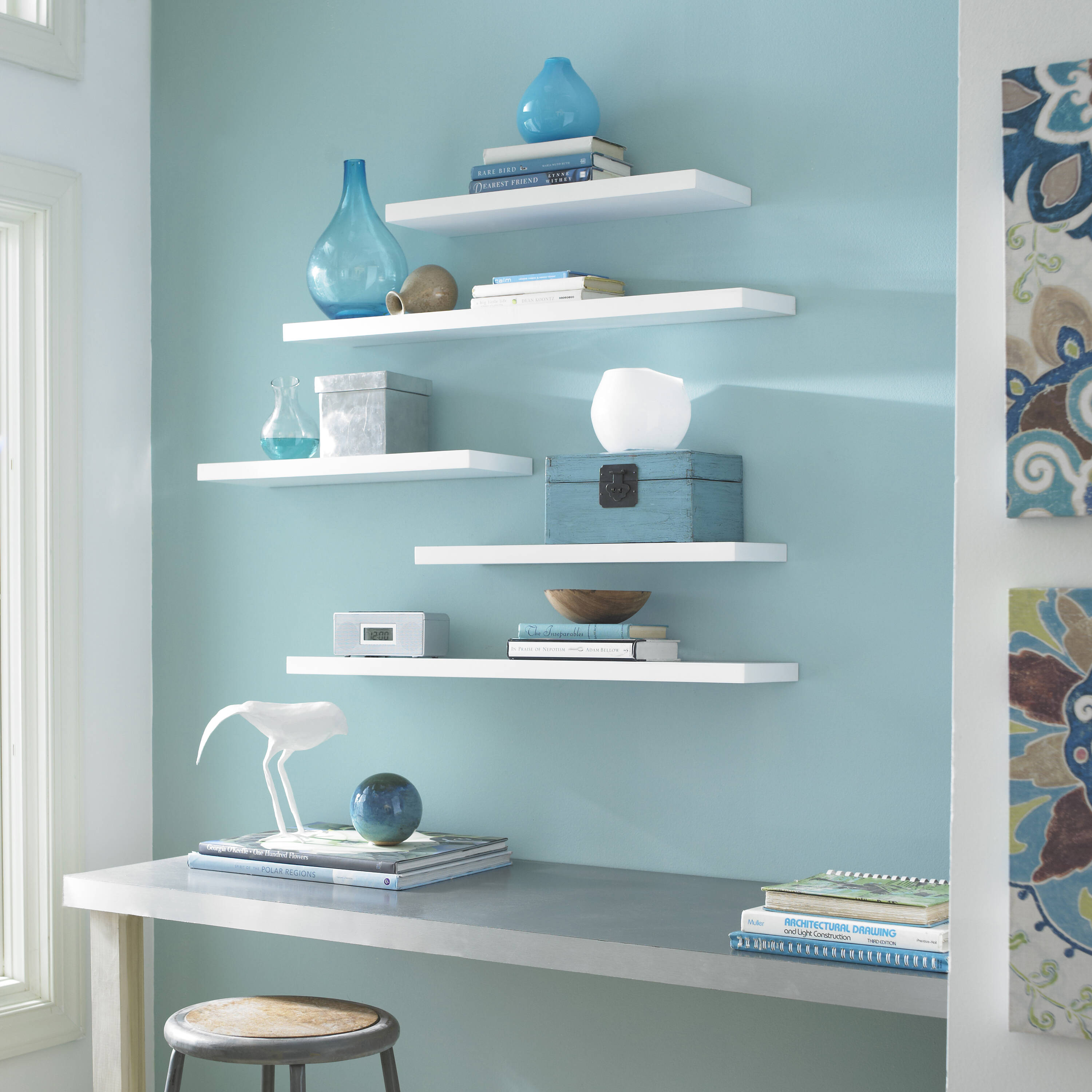 Wall Mounted Floating Shelves at