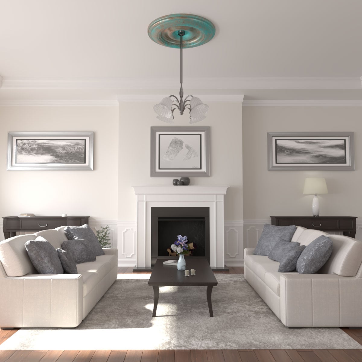 Ekena Millwork CM44CLCGS Ceiling-Medallions - View #4