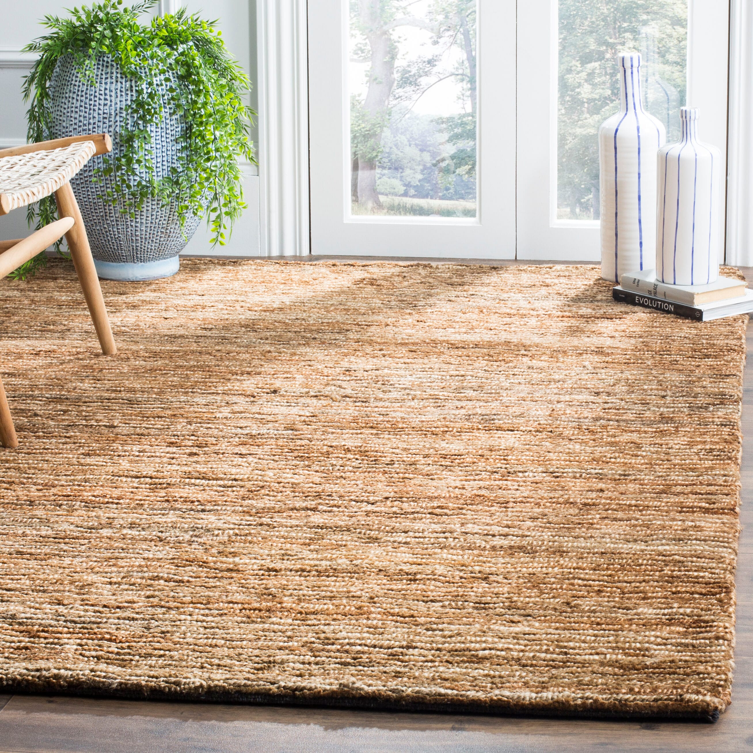 Safavieh ORG214A-8 Organica Casten 8 x 10 (ft) Knotted Jute Natural Rectangular Indoor Area rug