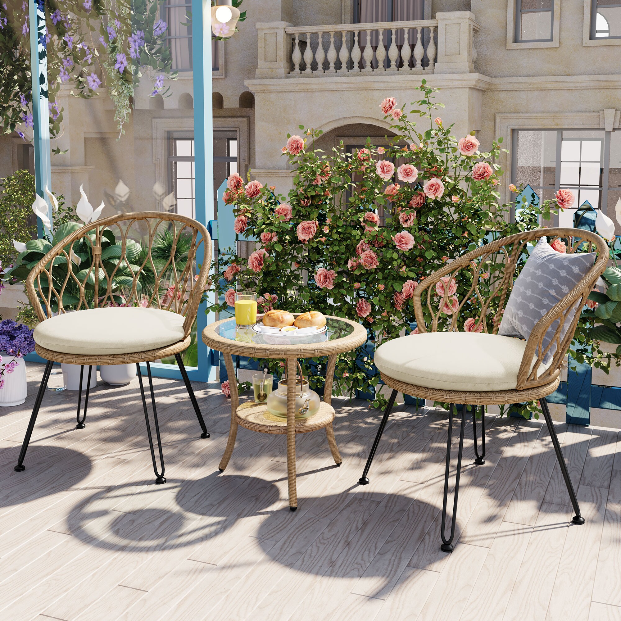 ModernLuxe L-N711P256422A Patio-Conversation-Sets - View #2