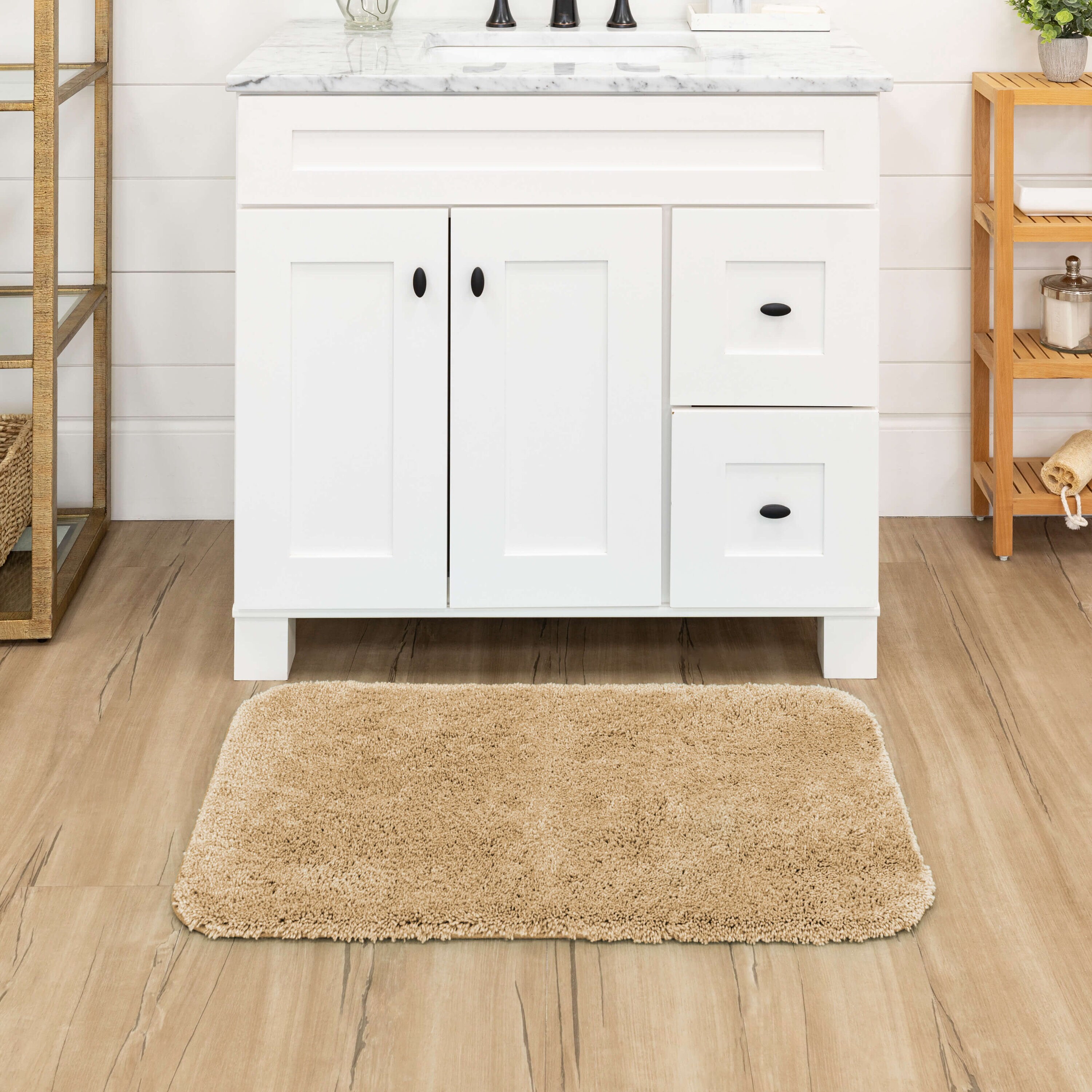 Mohawk Home Y2844 625 020034 Pure perfection 20-Inches x 34-Inches Linen Nylon Bath rug