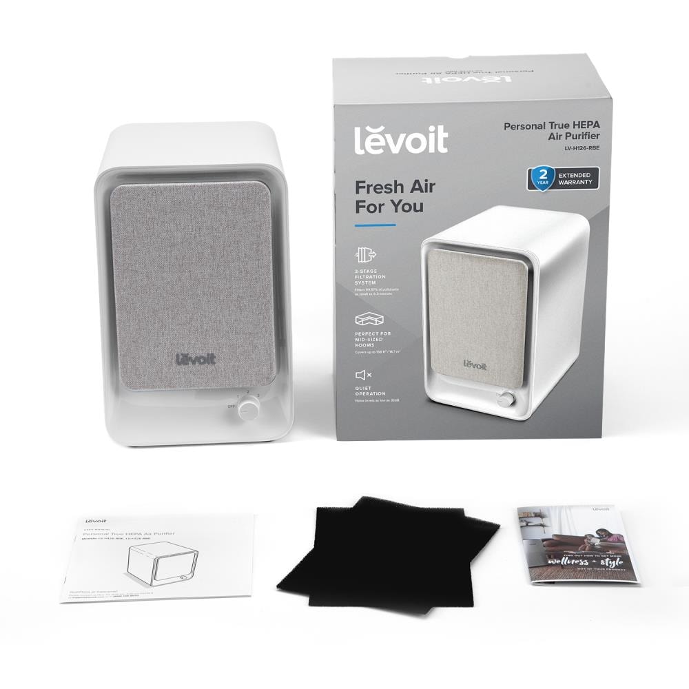LEVOIT LV-H128 Portable HEPA Air Purifier - White New 810043372466