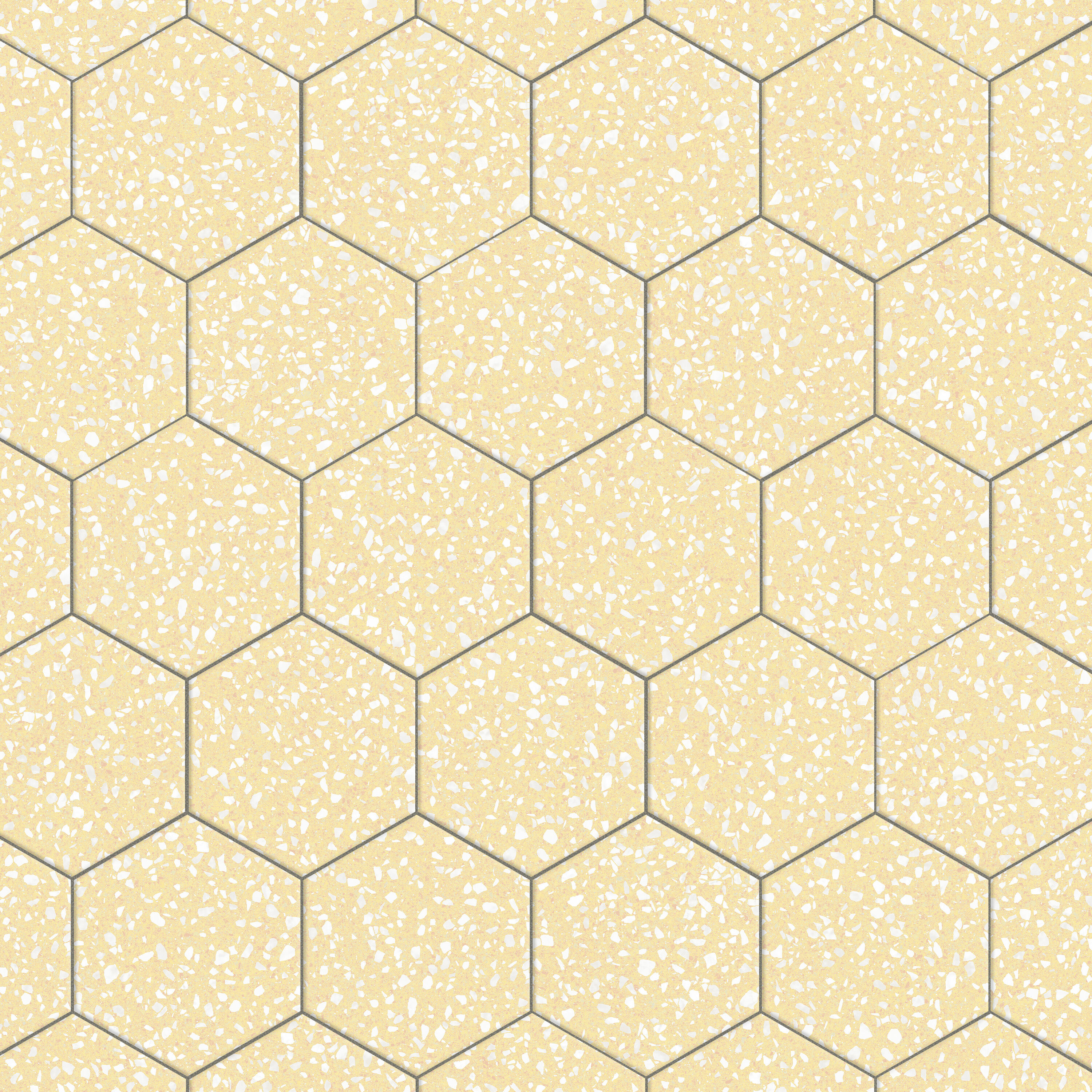 Affinity Tile FCD10VCYW Venice Hex Yellow 9-in x 10-in Matte Porcelain Stone look Hexagon Standard Floor and Wall Tile ( 11.5-sq ft Carton )
