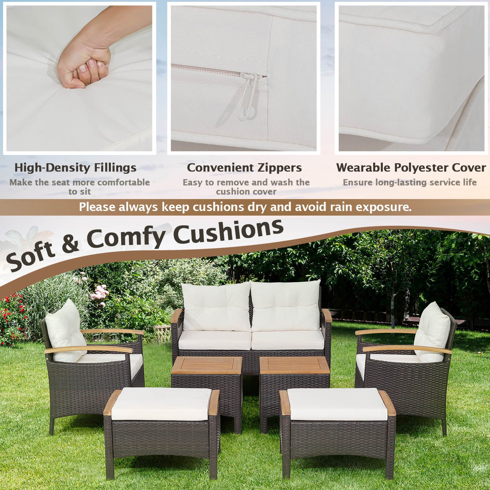 LIVIZA OUZ70450-X Patio-Conversation-Sets - View #4