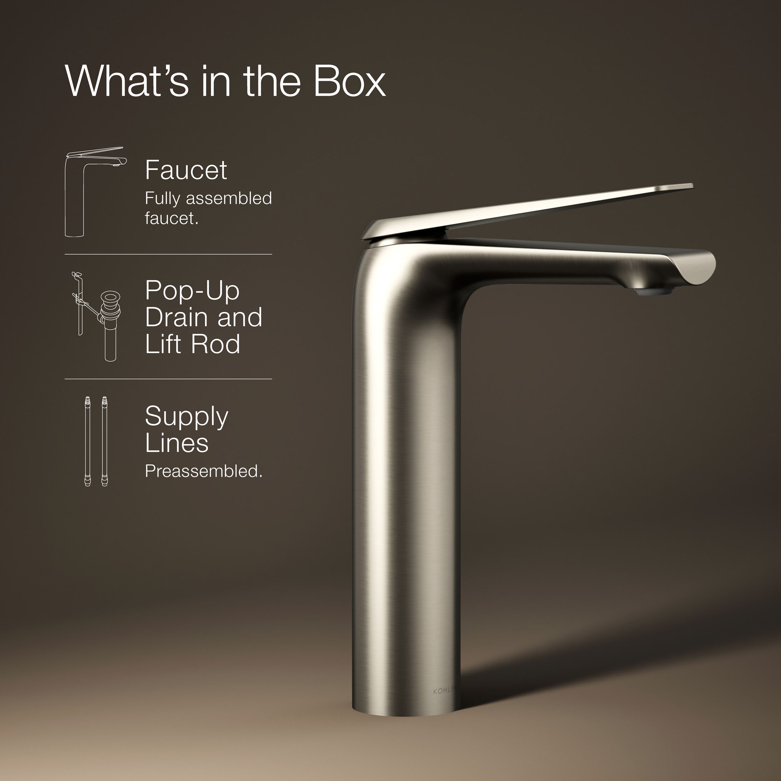 KOHLER K-97347-4-BN Lavatory-Faucets - View #13