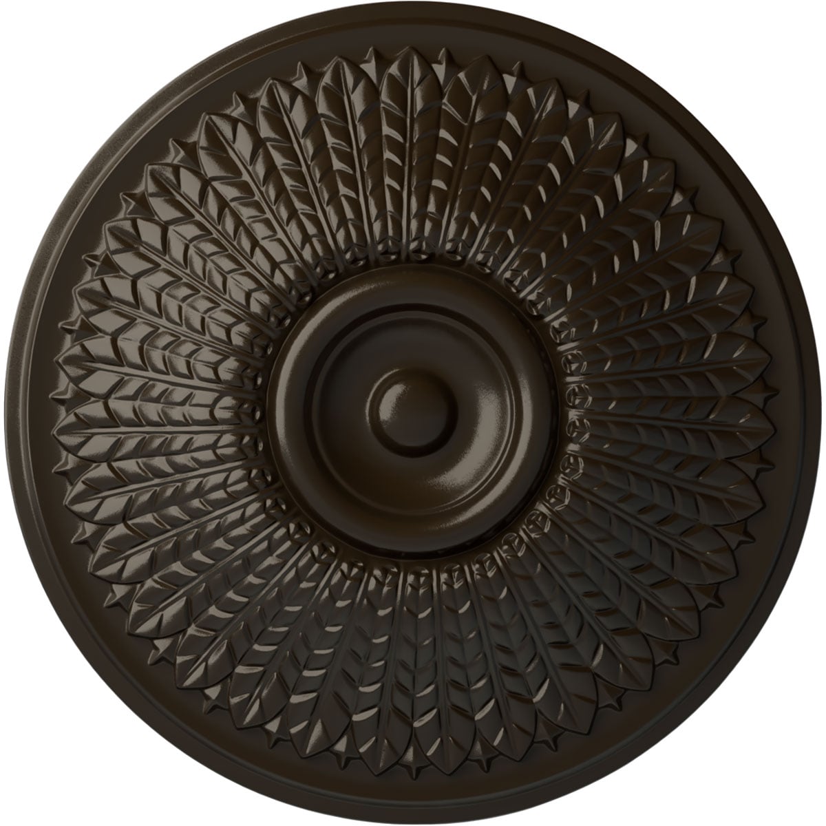 Ekena Millwork CM23MOSHF Modena 23.5-in W x 23.5-in L Painted Stone Hearth Polyurethane Whole Ceiling Medallion