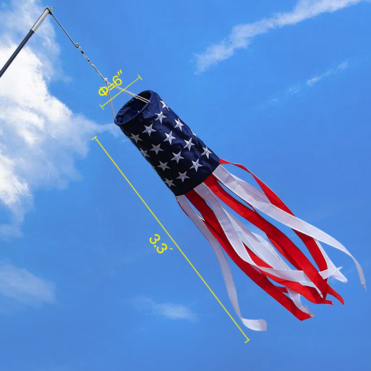 Anley A.WINDSOCK.US.3.3FT Decorative-Banner-Flags - View #2