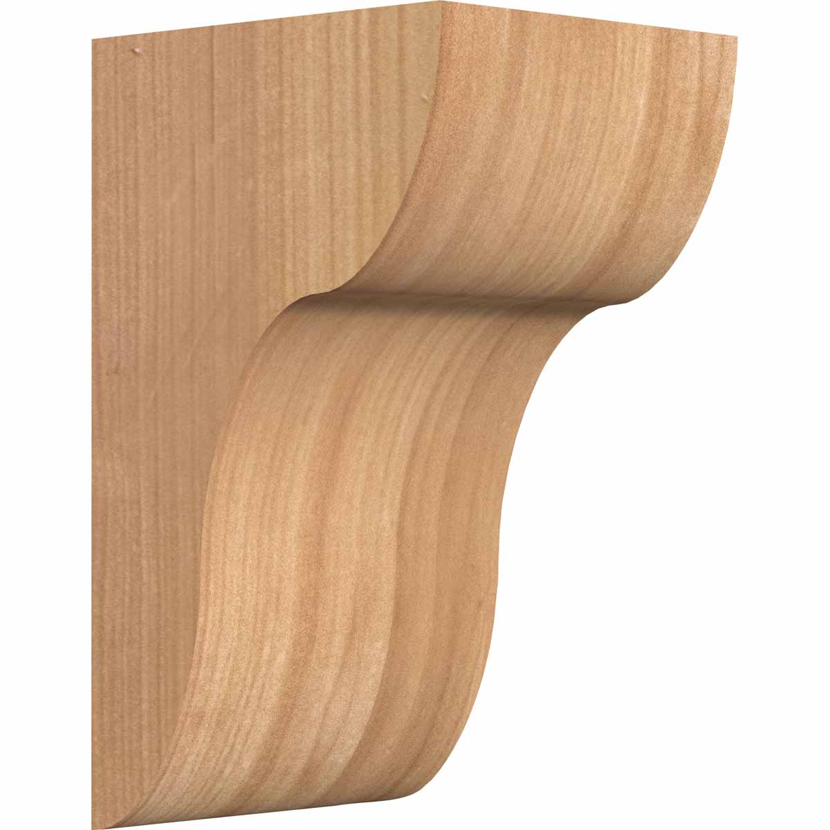 Ekena Millwork COR06X06X10CAR00SWR 5.5-in x 6-in x 10-in Carmel Unfinished Western red cedar Wood Paintable/Stainable Corbel