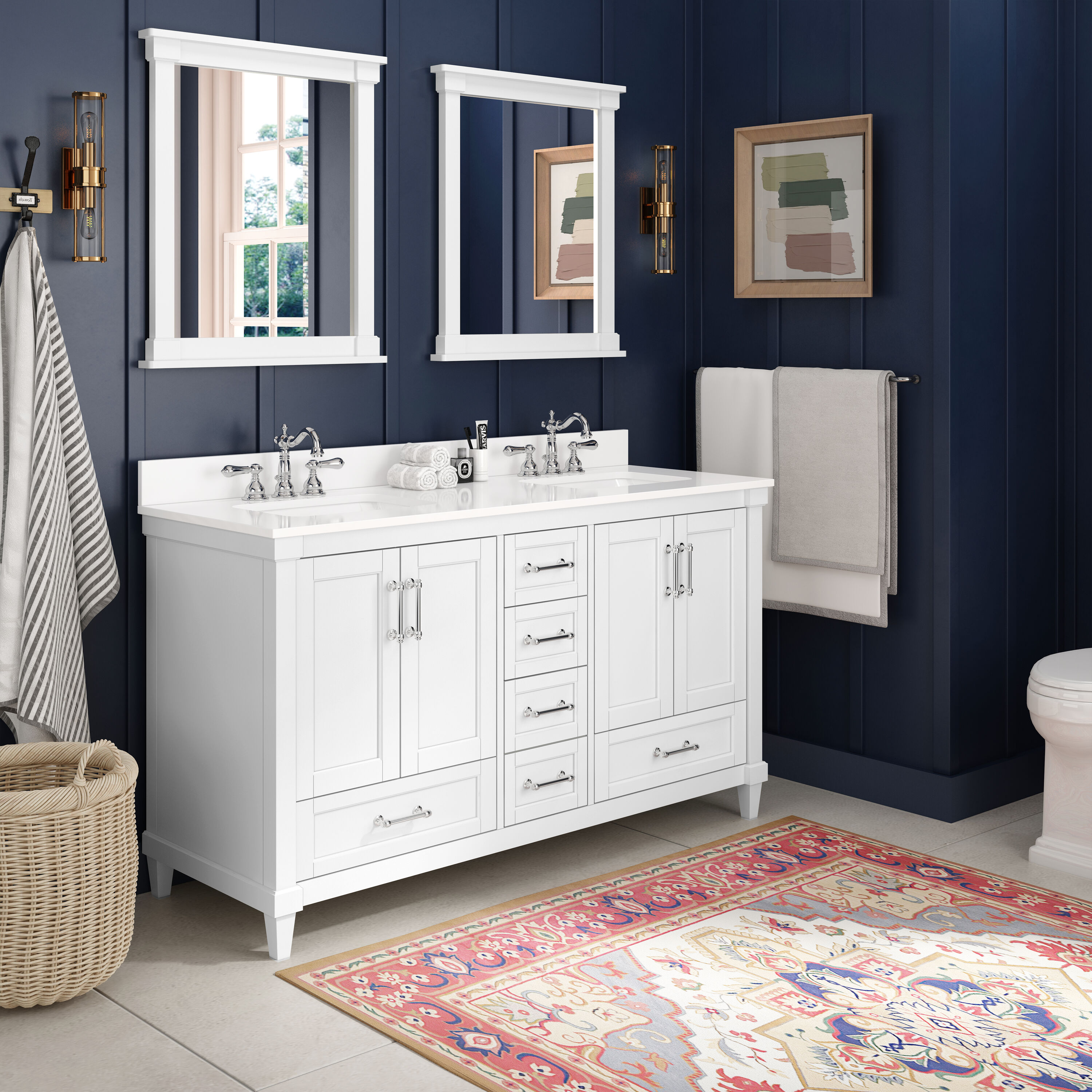allen + roth TJ02-08V6022WH Bath-Vanity-Combo - View #7