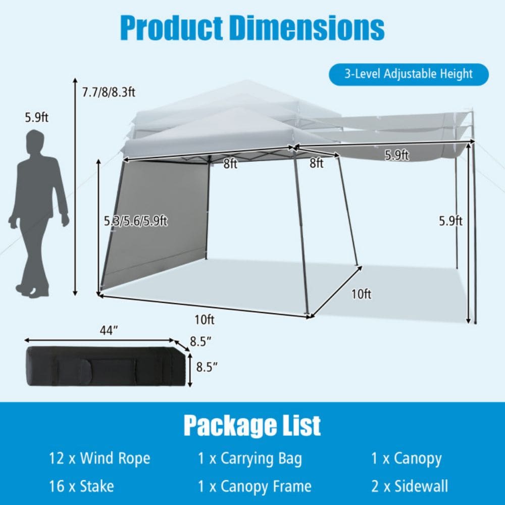 WELLFOR TDS10024GR Canopy-Storage - View #3