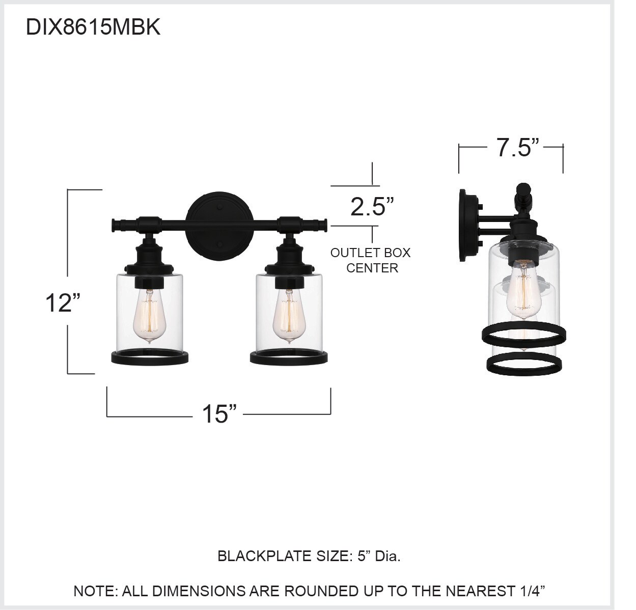 Quoizel DIX8615MBK b089995 - View #6