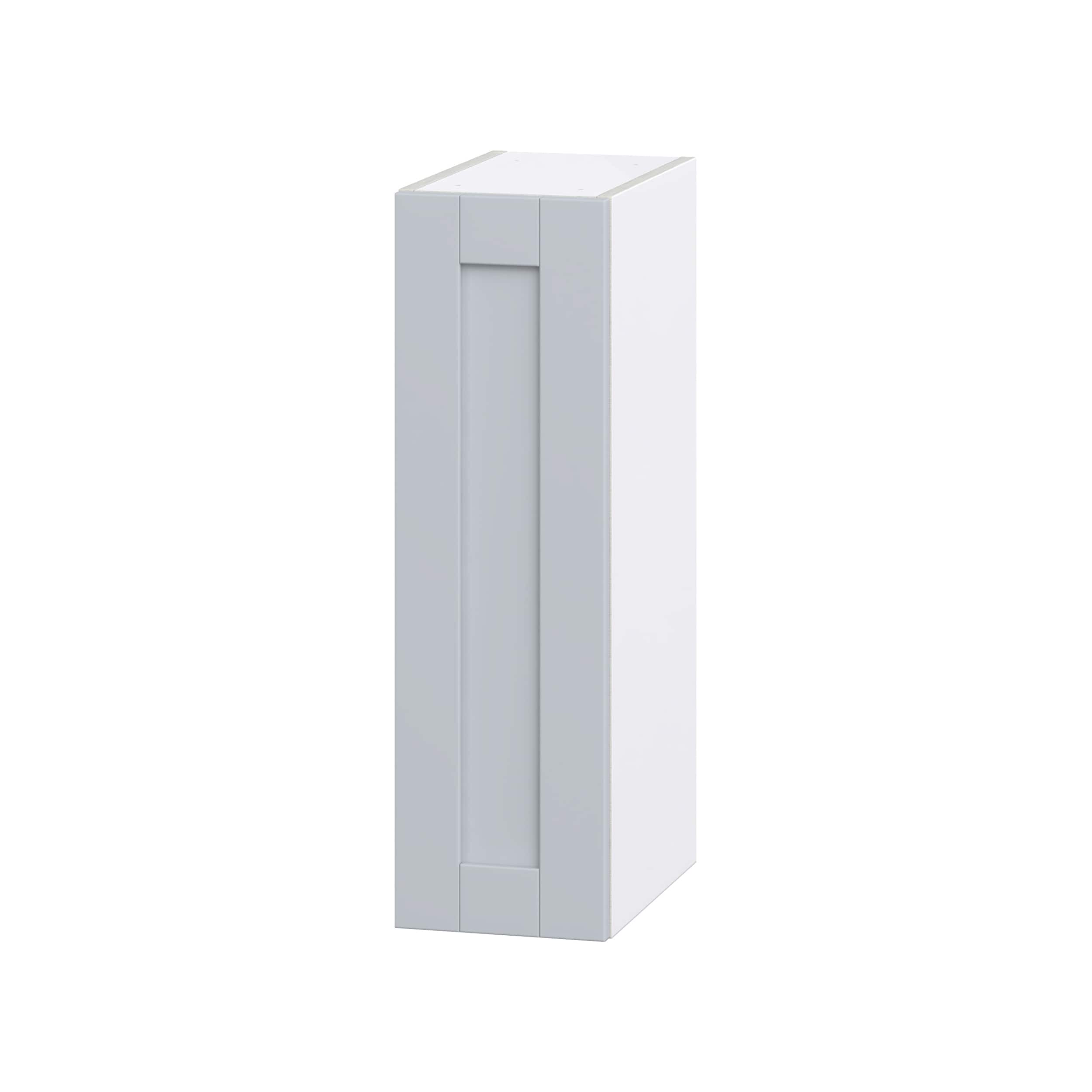 Hugo&Borg DSW930(L/R)-CH Charlesberg 9-in W x 30-in H x 14-in D Light Gray Wall Fully assembled Cabinet (Flat Panel Shaker)