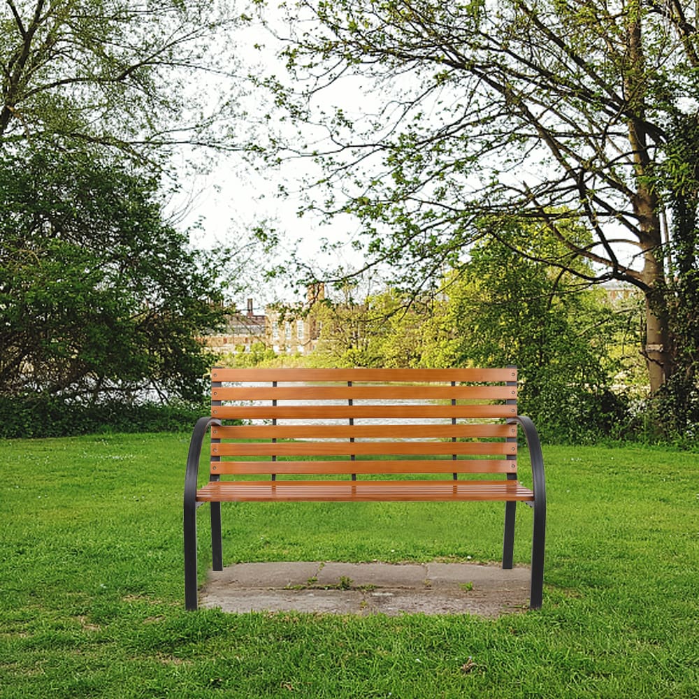 Style Selections 46.85-in W x 35.43-in H Natural Garden Bench