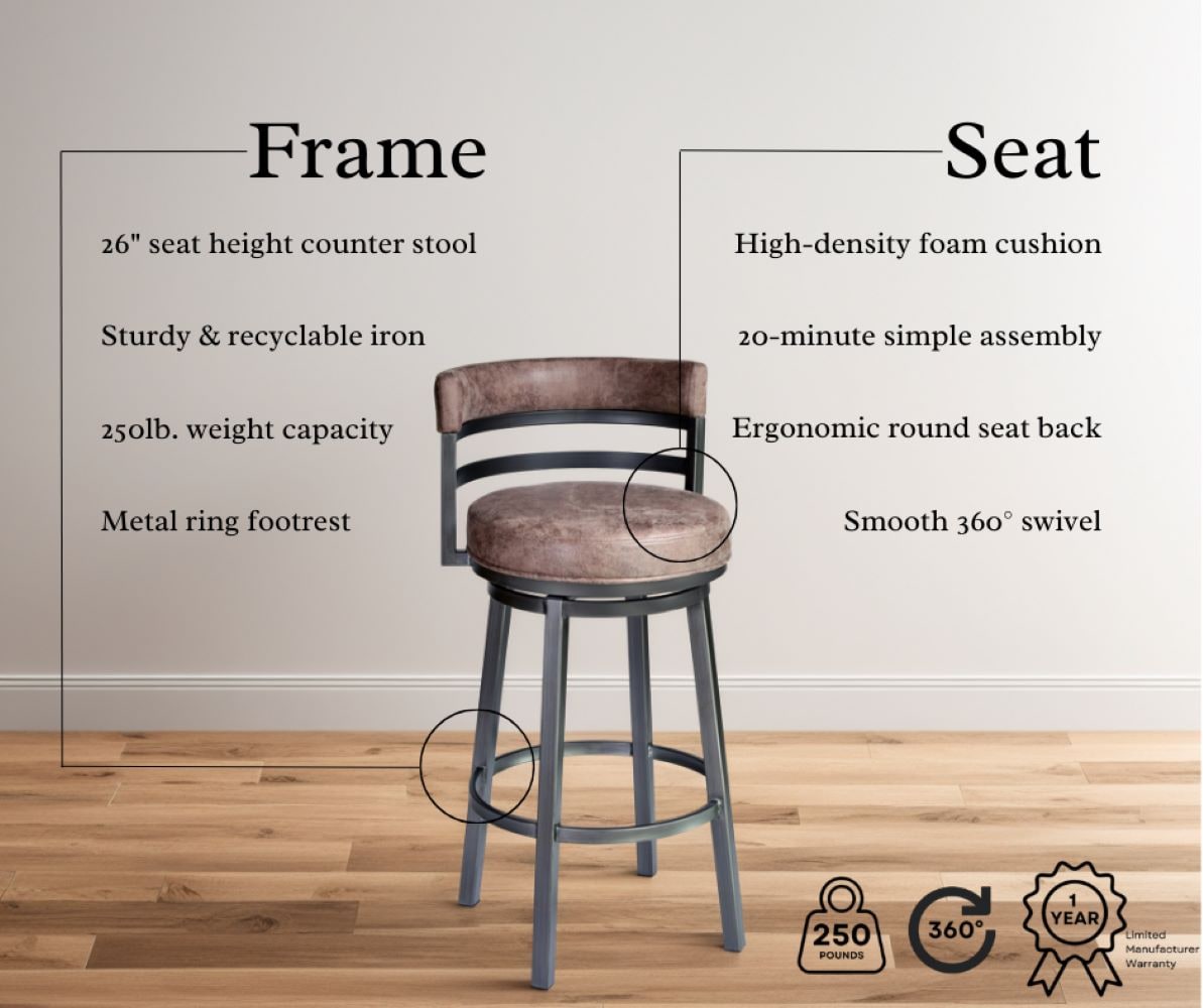 Armen Living 721535746866 stools - View #3