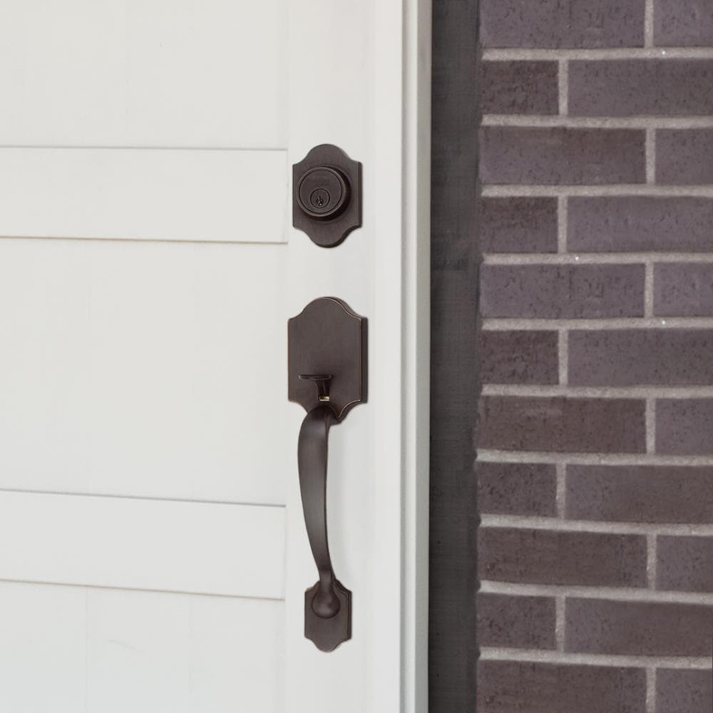 Design House Sussex Oil Rubbed Bronze Keyed Entry Door Handleset With Accent Knob 753624 At 2828