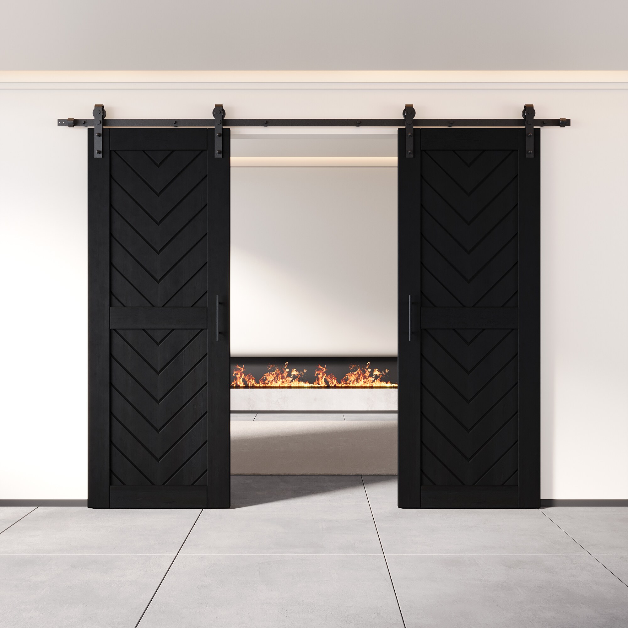 HOMACER YT2H108C-JT3-2680-BK Barn-Doors - View #8