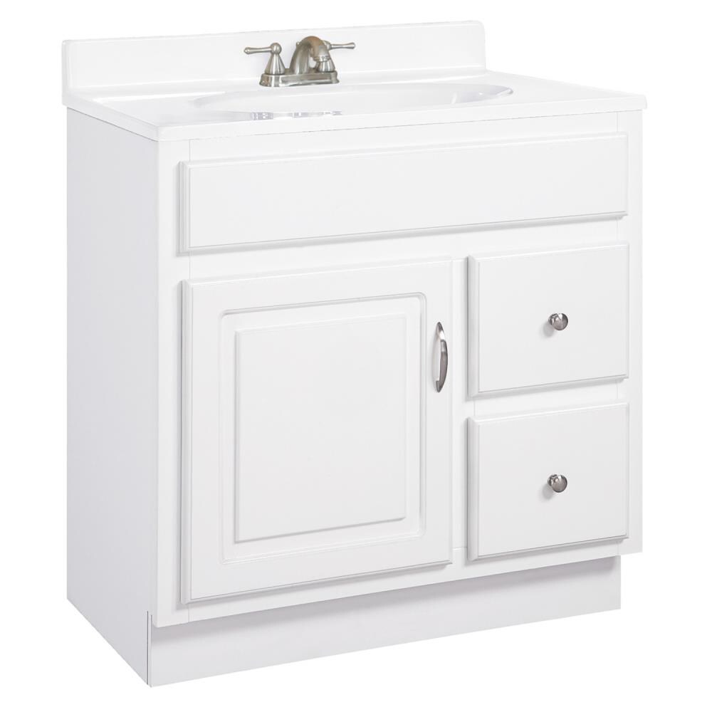 Concord 30-Inch White Pine Bathroom Vanity Cabinet