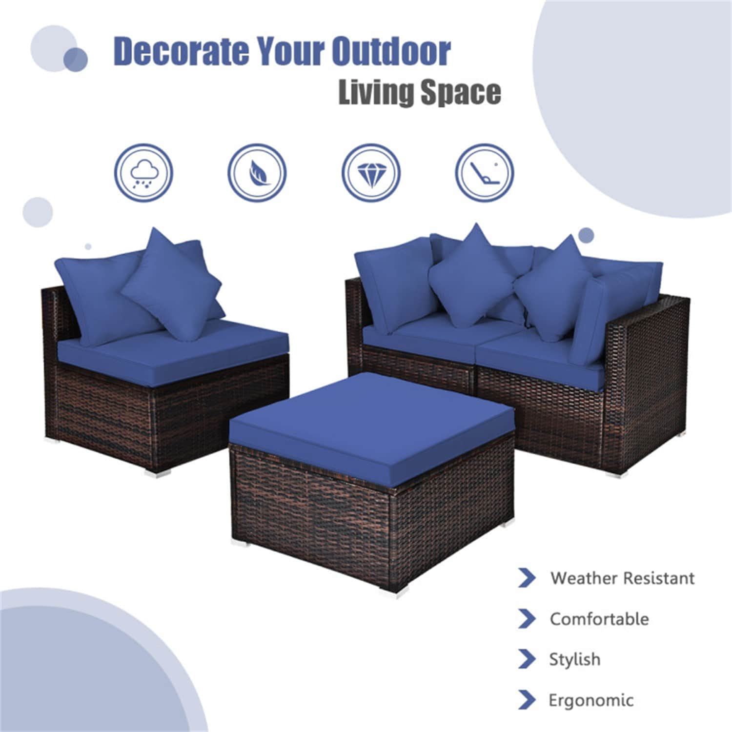 BABOOM BOM-1247GR+-CO Patio-Conversation-Sets - View #7