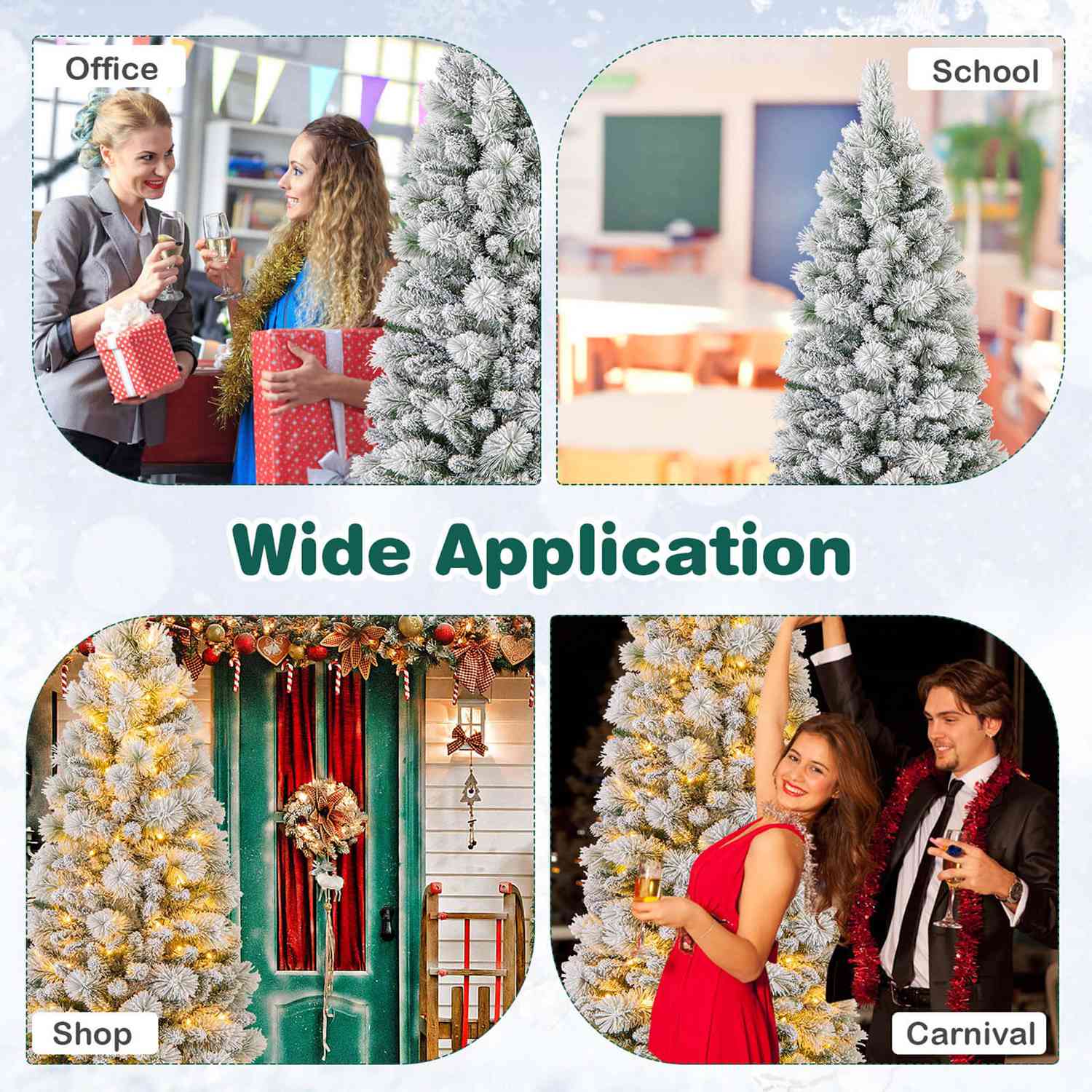 Costway HCST04382 Artificial-Christmas-Trees - View #9
