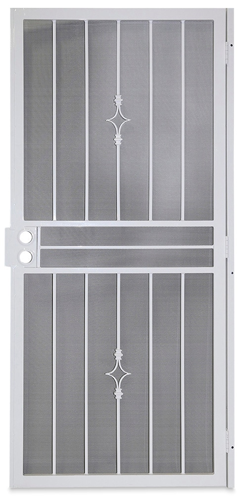 Gatehouse Covington 32-in X 81-in White Steel Surface Mount Universal ...