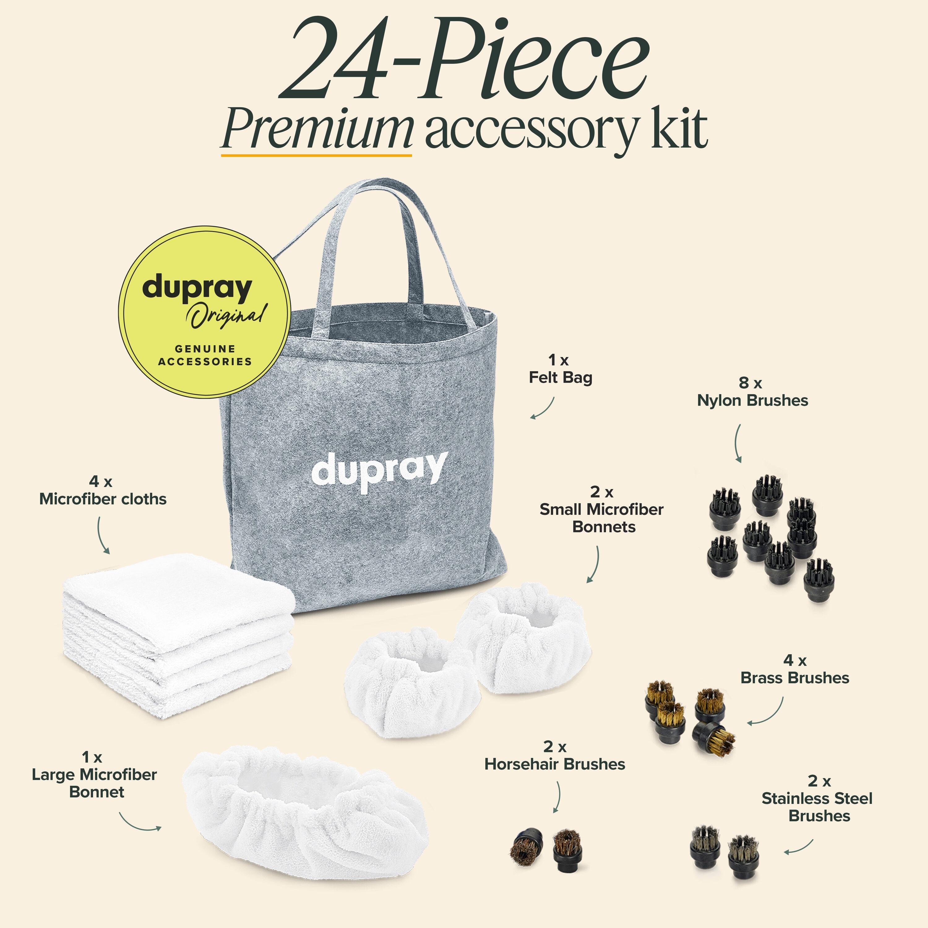 Dupray LOW-ACC684P Steam-Cleaner-Attachment-Kits - View #2