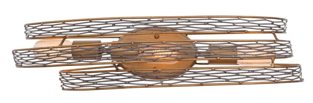 Varaluz 247B03HO Flow 5.5-in 3 -Light Brown Transitional Vanity light