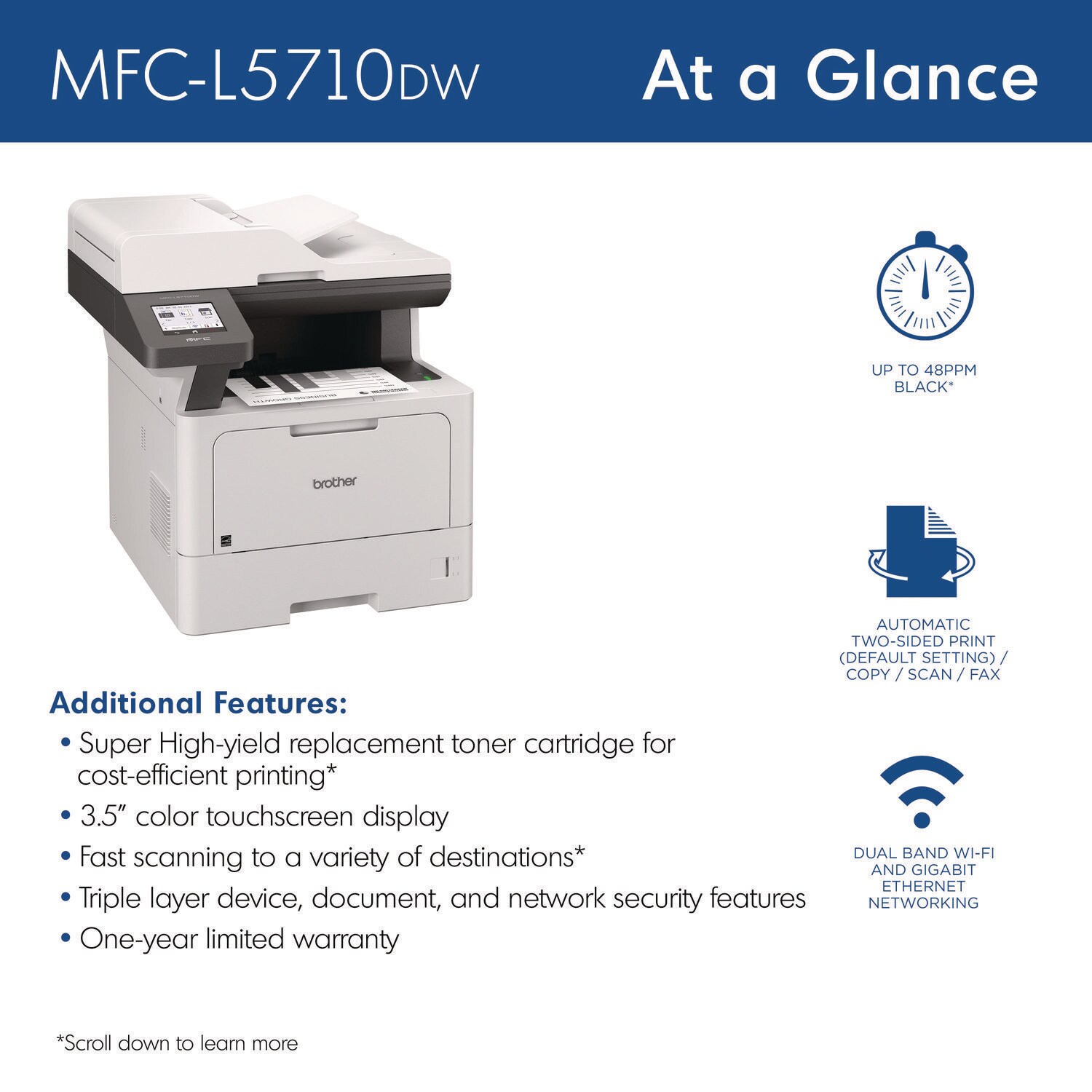 Brother MFCL5710DW printers - View #6