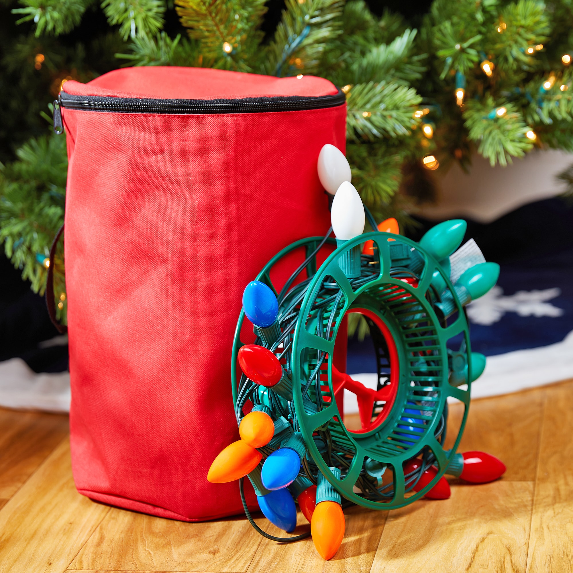 Christmas Light Storage Reels with Zip Up Bag
