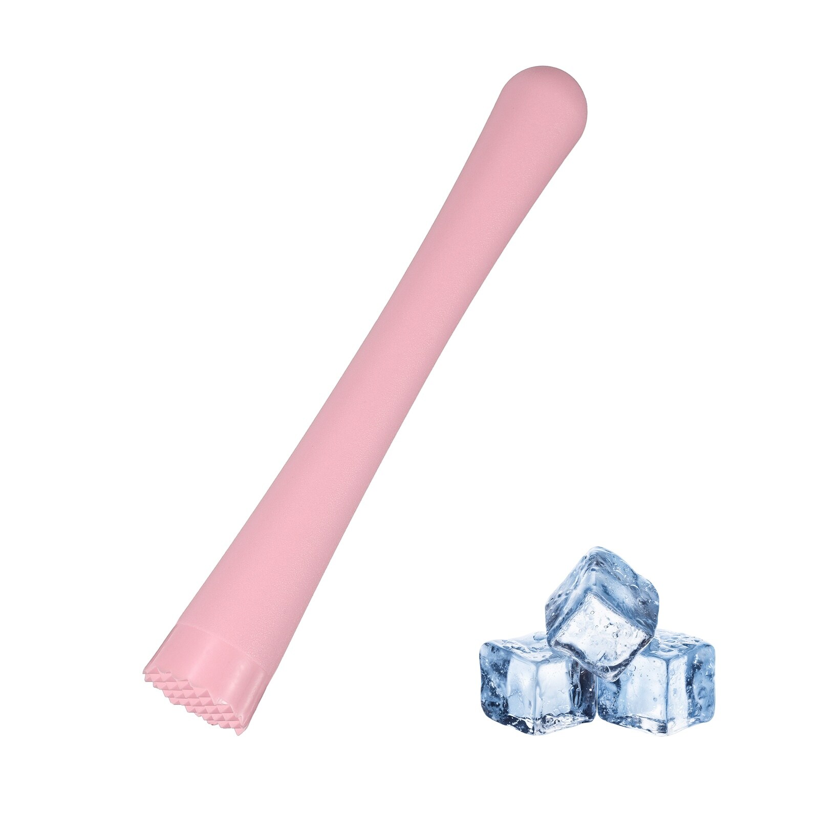 Unique Bargains Cocktail Muddler 10 Inch PP Drink Muddler Bar Accessories Tools Ice Crusher for Home Party Cocktail Fruit Drinks Pink (Thick) #S26042700UX5377