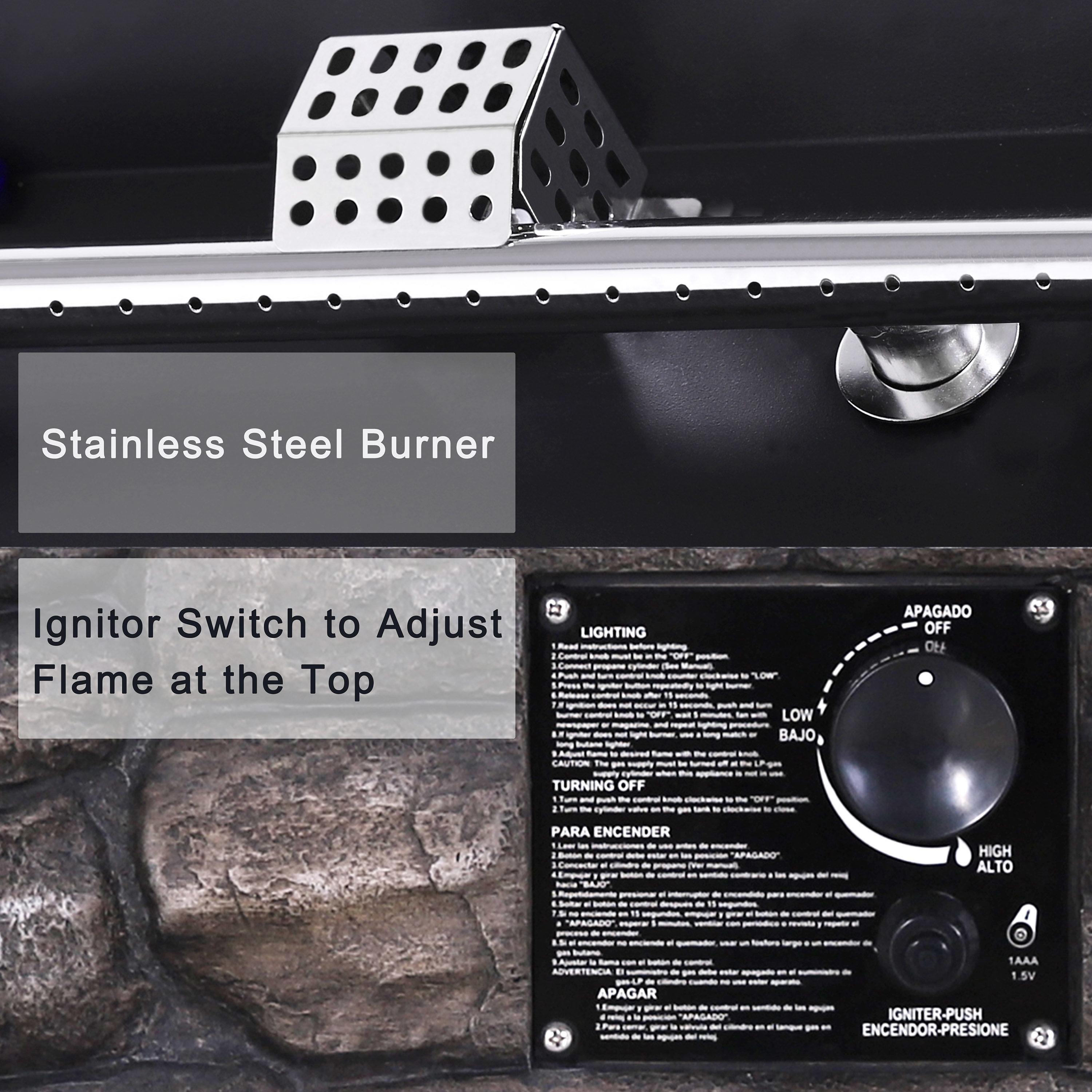VEIKOUS PG0601-05 Outdoor-Gas-Firepits - View #6