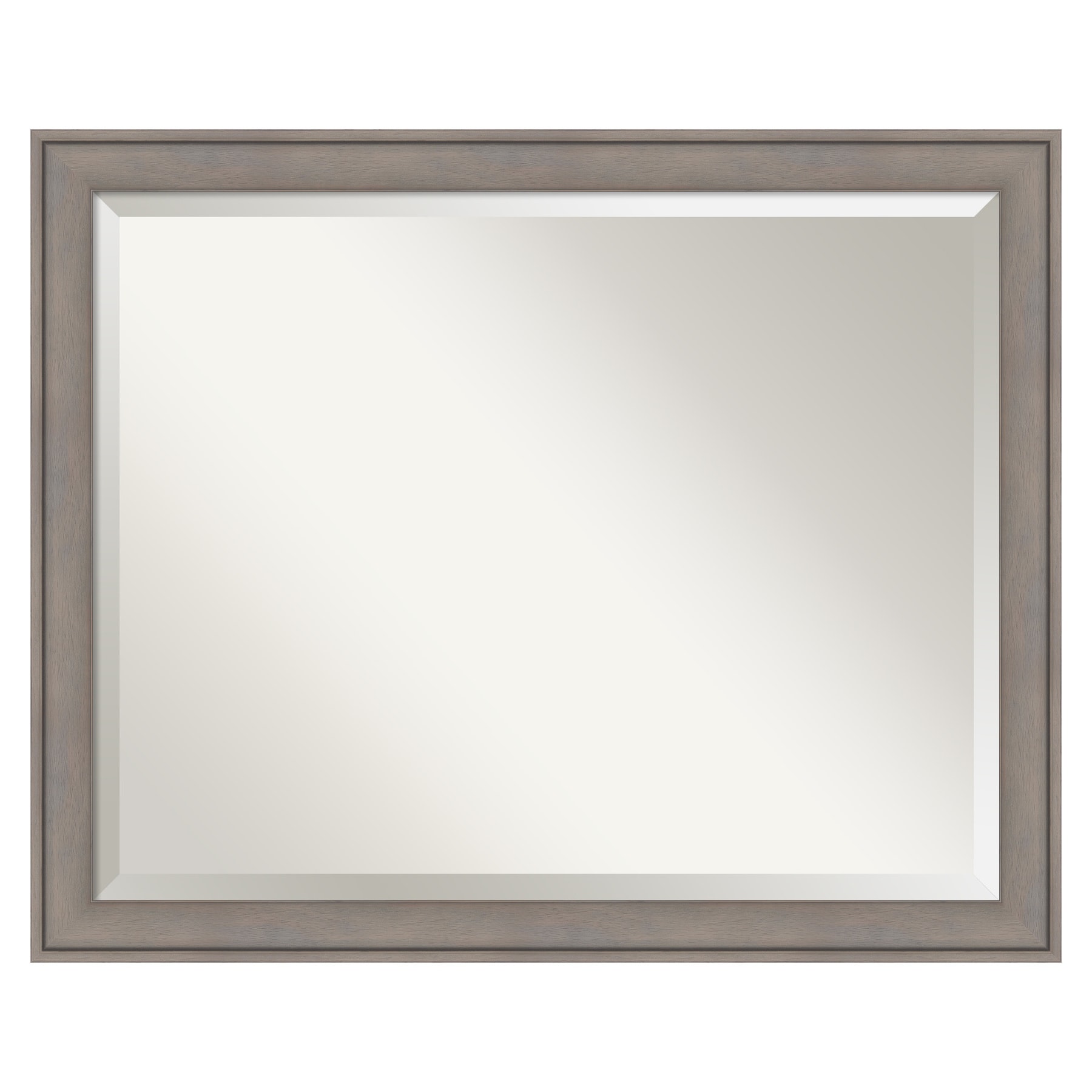 Amanti Art DSW3942015 31.38-Inches x 25.38-Inches Framed Rectangle Bathroom Vanity Mirror ( Satin Graywash )